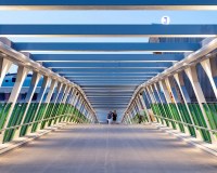 Foto: Kasper Dudzik. Kallhäll 20180517. SL Pendeltågsstation Kallhäll ritad av Henrik Rundquist arkitekter.