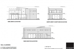 South, West, North West Elevations
